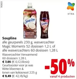 Colruyt Soupline Wasverzachter Verwarmend 60 dosissen 1,28 L aanbieding