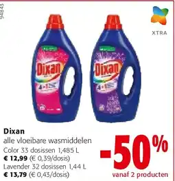 Colruyt Dixan Color 33 dosissen 1,485 L aanbieding