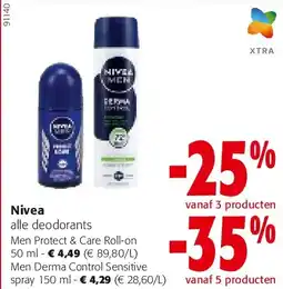 Colruyt Nivea Men Protect & Care Roll-on 50 ml aanbieding