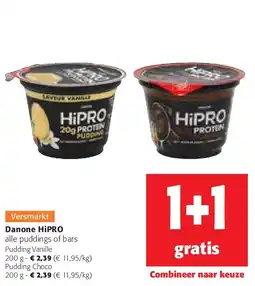 Colruyt Danone HiPRO Pudding Vanille 200 g aanbieding