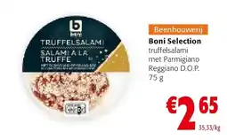 Colruyt Boni Selection truffelsalami met Parmigiano Reggiano D.O.P. 75 g aanbieding