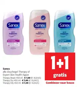 Colruyt Sanex Therapy Atopic 450 ml aanbieding