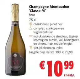 Colruyt Champagne Montaudon ‘Classe M’ aanbieding