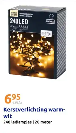 Action Kerstverlichting warmwit aanbieding