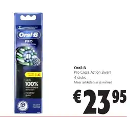 Colruyt Oral-B Pro Cross Action Zwart 4 stuks aanbieding