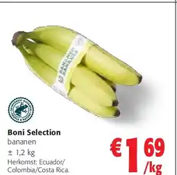 Colruyt Boni Selection bananen aanbieding