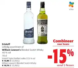 Colruyt Eristoff Triple Distilled vodka 37,5 % vol aanbieding