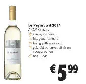 Colruyt Le Peyrat wit 2024 aanbieding