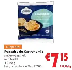 Colruyt Française de Gastronomie sint-jakobsschelp met truffel 4 x 90 g aanbieding