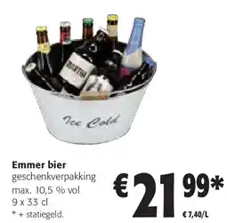 Colruyt Emmer bier geschenkverpakking max. 10,5 % vol aanbieding