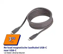 Action Re-load magnetische laadkabel USB-С naar USB-C aanbieding