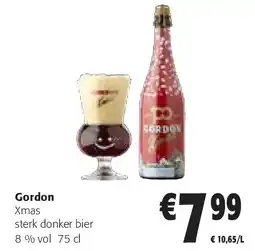 Colruyt Gordon Xmas sterk donker bier aanbieding