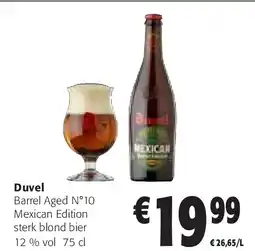 Colruyt Duvel Barrel Aged N°10 Mexican Edition sterk blond bier aanbieding
