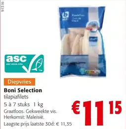 Colruyt Boni Selection Tilapiafilets aanbieding