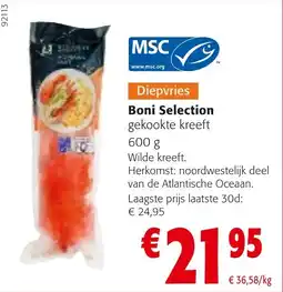 Colruyt Boni Selection Gekookte Kreeft aanbieding
