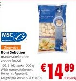 Colruyt Boni Selection Mantelschelpnoten Zonder Koraal aanbieding