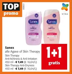 Colruyt Sanex alle Agave of Skin Therapy aanbieding
