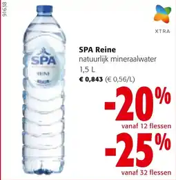 Colruyt SPA Reine natuurlijk mineraalwater aanbieding