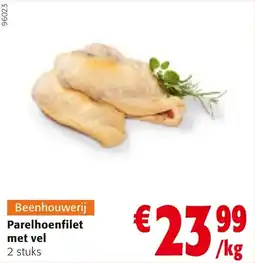 Colruyt Parelhoenfilet met vel aanbieding