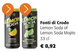 Colruyt Fonti di Crodo Lemon Soda of Lemon Soda Mojito aanbieding