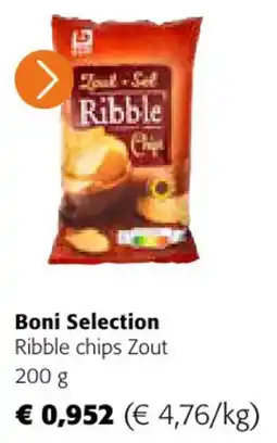Colruyt Boni Selection Ribble chips Zout aanbieding