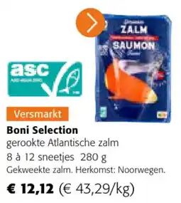 Colruyt Boni Selection gerookte Atlantische zalm aanbieding