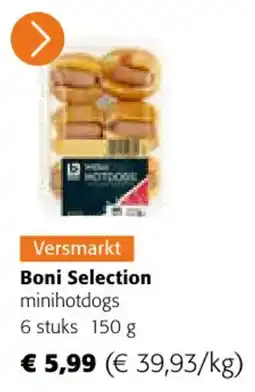 Colruyt Boni Selection minihotdogs aanbieding