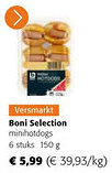 Colruyt Boni Selection minihotdogs aanbieding