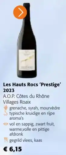 Colruyt Les Hauts Rocs Prestige 2023 aanbieding