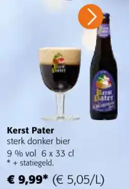 Colruyt Kerst Pater sterk donker bier 9 % vol aanbieding