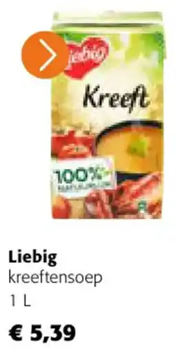 Colruyt Liebig Liebig kreeftensoep 1 L aanbieding