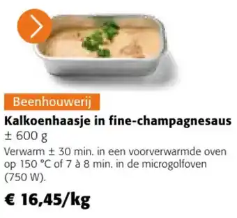 Colruyt Kalkoenhaasje in fine-champagnesaus aanbieding