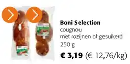 Colruyt Boni Selection cougnou met rozijnen of gesuikerd aanbieding