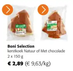 Colruyt Boni Selection kerstkoek Natuur of Met chocolade aanbieding