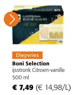 Colruyt Boni Selection ijsstronk Citroen Vanille aanbieding