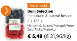 Colruyt Boni Selection frambozen & blauwe bessen aanbieding