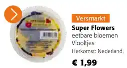 Colruyt Super Flowers Eetbare Bloemen Viooltjes aanbieding