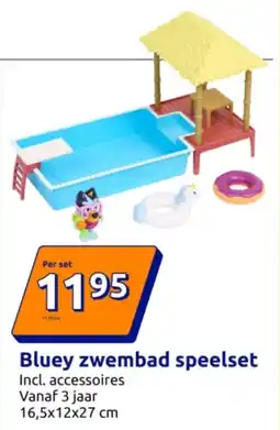 Action Bluey Zwembad Speelset aanbieding