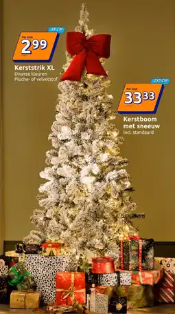 Action Kerstboom met sneeuw aanbieding