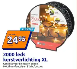 Action 2000 Leds Kerstverlichting XL aanbieding
