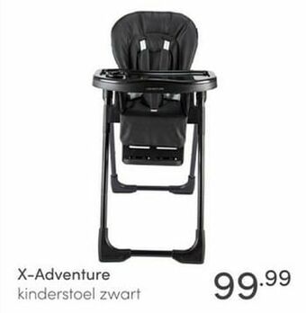 Baby & Tiener X-adventure kinderstoel zwart aanbieding