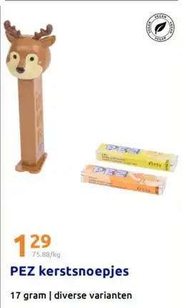 Action PEZ kerstsnoepjes aanbieding