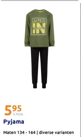 Action Pyjama aanbieding