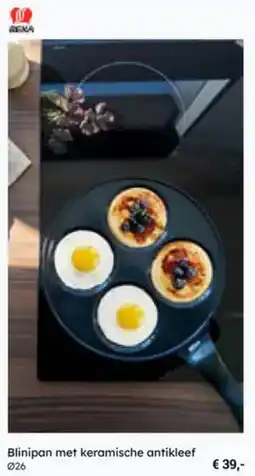 Multi bazar Blinipan met keramische antikleef aanbieding