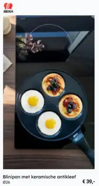 Multi bazar Blinipan met keramische antikleef aanbieding