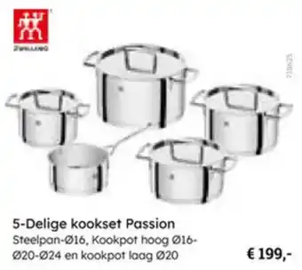 Multi bazar 5 Delige Kookset Passion aanbieding