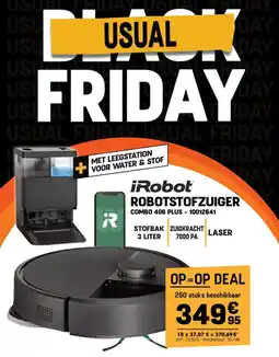 Electro Depot iRobot ROBOTSTOFZUIGER COMBO 406 PLUS aanbieding