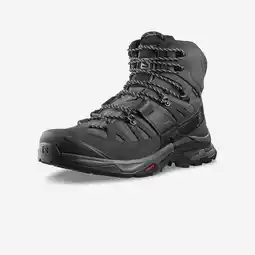 Decathlon Waterdichte trekkingschoenen voor heren quest 4 gtx leer hoog aanbieding