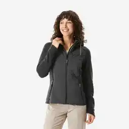 Decathlon Hybride hoodie voor wandelen dames NH500 zwart aanbieding