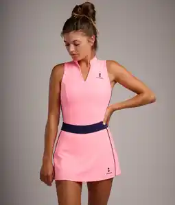 Decathlon Elegance Tennis-/Padel-/Golf-T-shirt voor dames - Zeeroze aanbieding